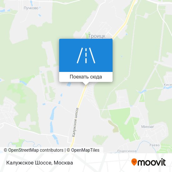 Карта Калужское Шоссе