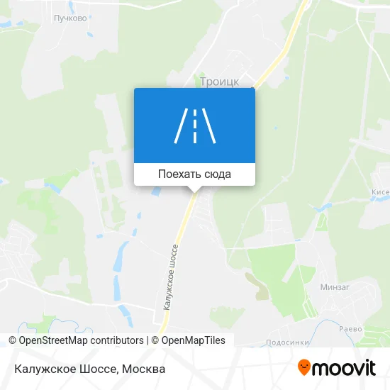 Карта Калужское Шоссе