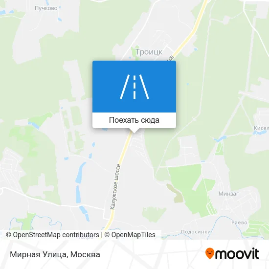 Карта Мирная Улица
