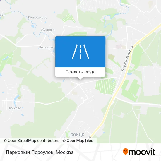 Карта Парковый Переулок