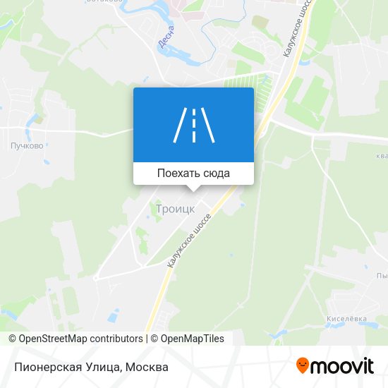 Карта Пионерская Улица