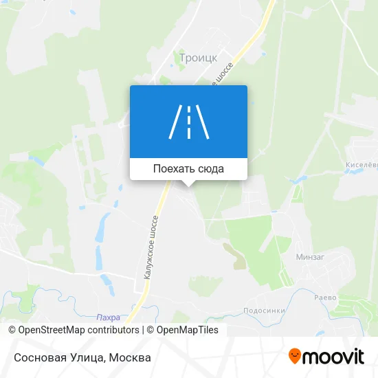 Карта Сосновая Улица