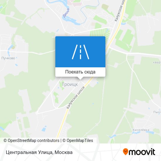 Карта Центральная Улица