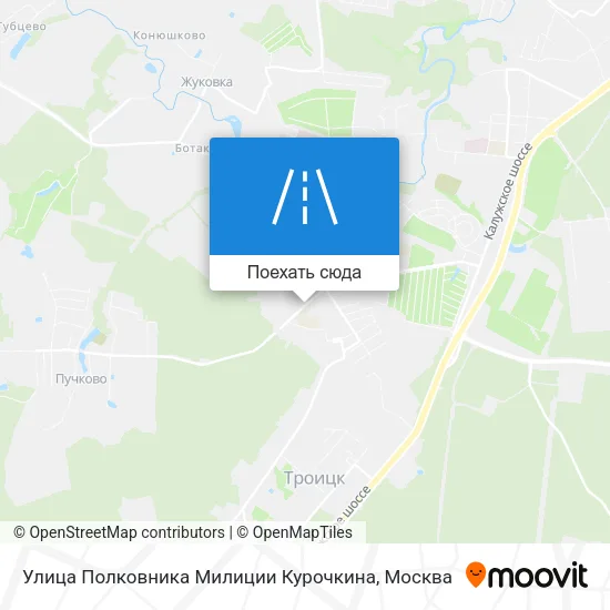 Карта Улица Полковника Милиции Курочкина