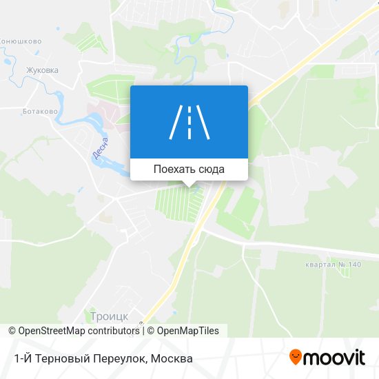 Карта 1-Й Терновый Переулок