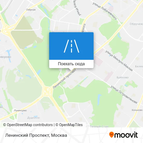 Карта Ленинский Проспект