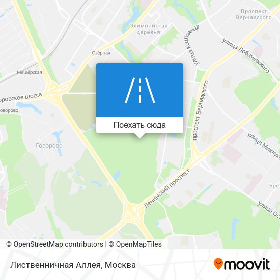 Карта Лиственничная Аллея
