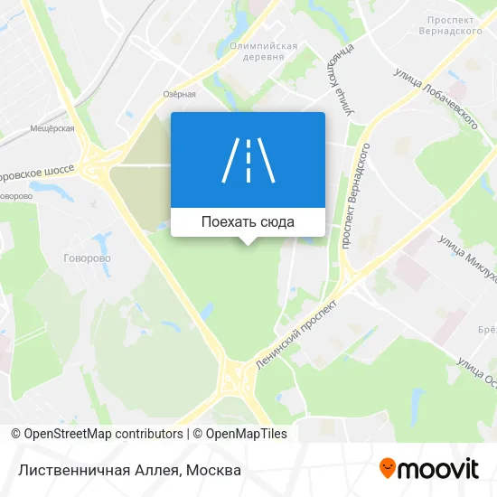 Карта Лиственничная Аллея