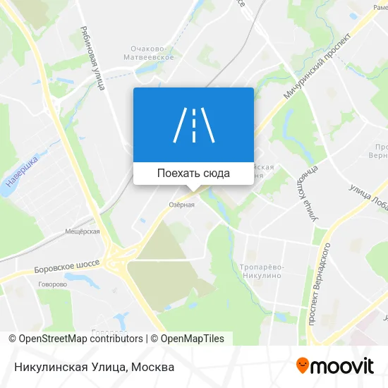 Карта Никулинская Улица