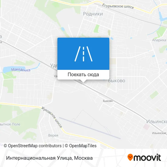 Карта Интернациональная Улица