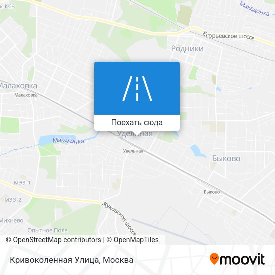 Карта Кривоколенная Улица
