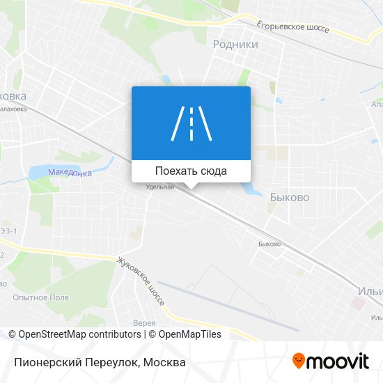 Карта Пионерский Переулок