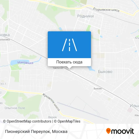 Карта Пионерский Переулок