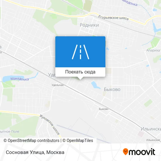 Карта Сосновая Улица