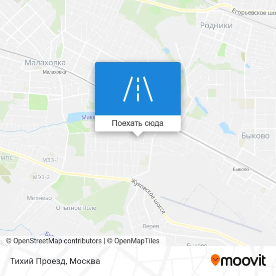 Карта Тихий Проезд