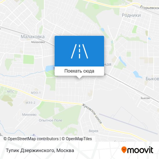 Карта Тупик Дзержинского