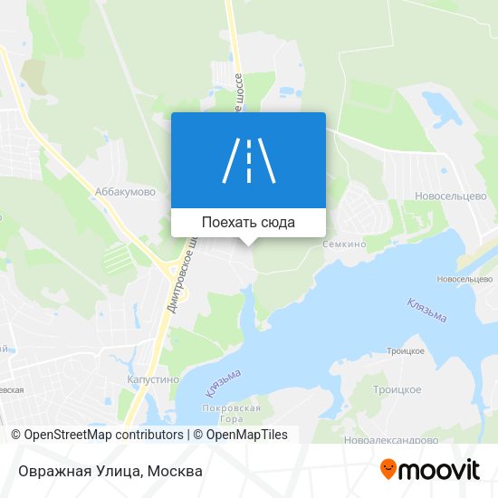 Карта Овражная Улица