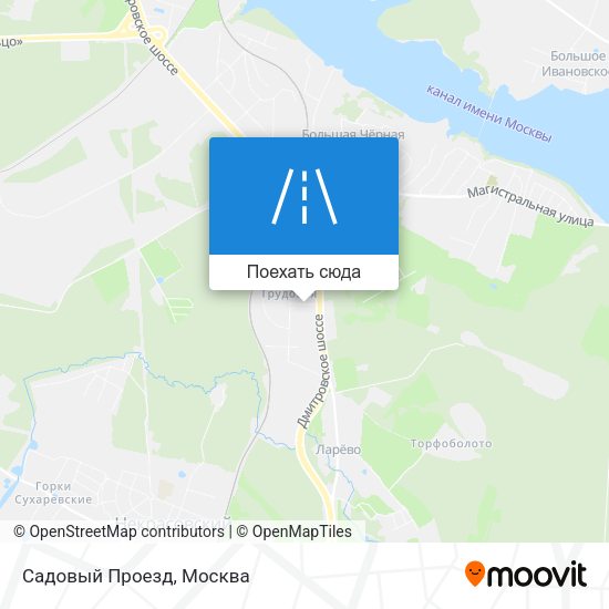 Карта Садовый Проезд