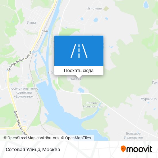 Карта Сотовая Улица