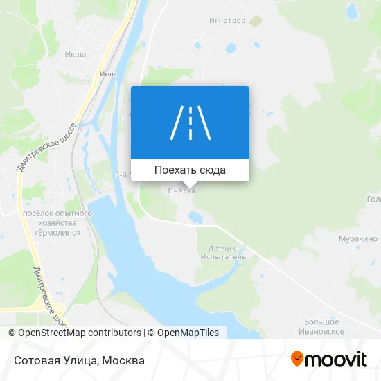 Карта Сотовая Улица