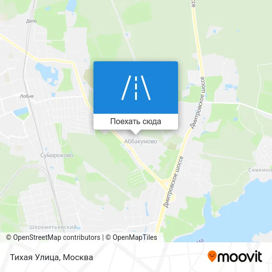 Карта Тихая Улица