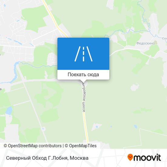 Карта Северный Обход Г.Лобня