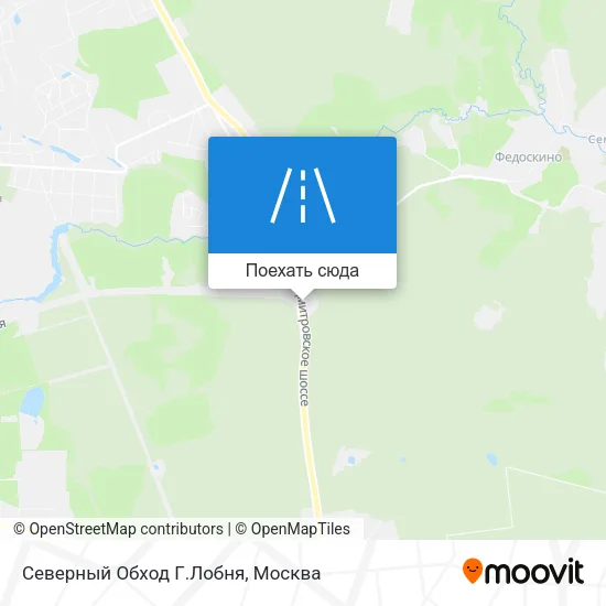 Карта Северный Обход Г.Лобня