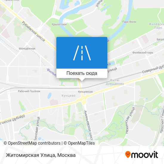 Карта Житомирская Улица