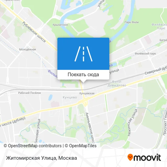Карта Житомирская Улица