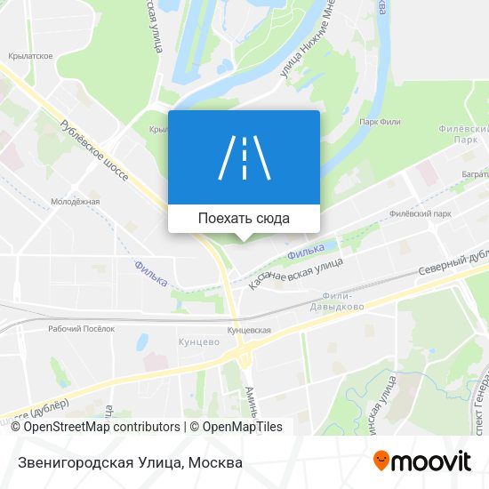 Карта Звенигородская Улица