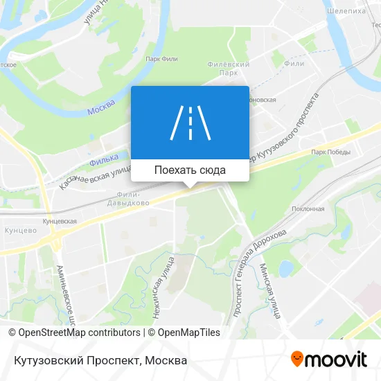 Карта Кутузовский Проспект