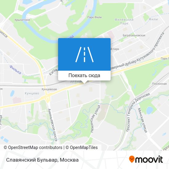 Карта Славянский Бульвар