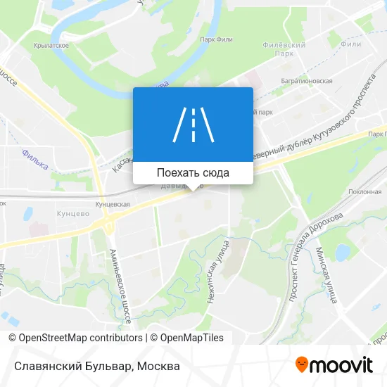 Карта Славянский Бульвар