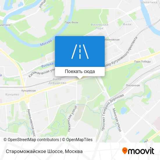 Карта Староможайское Шоссе