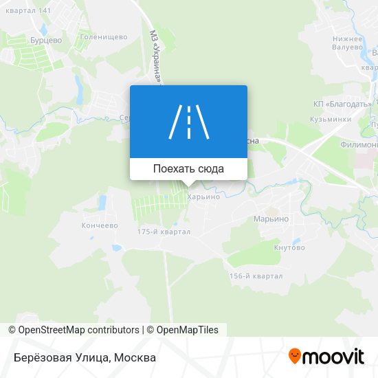 Карта Берёзовая Улица