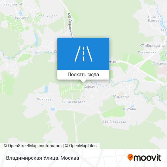 Карта Владимирская Улица