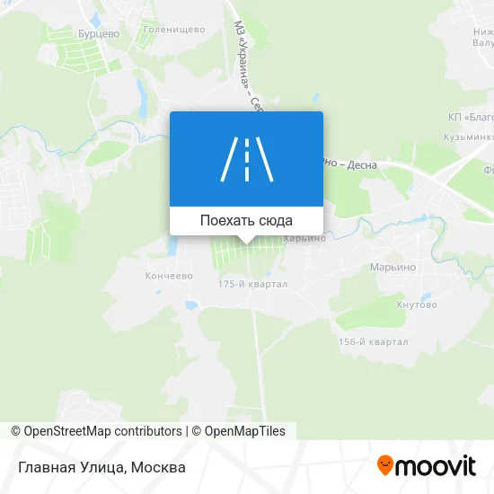 Карта Главная Улица