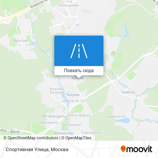 Карта Спортивная Улица