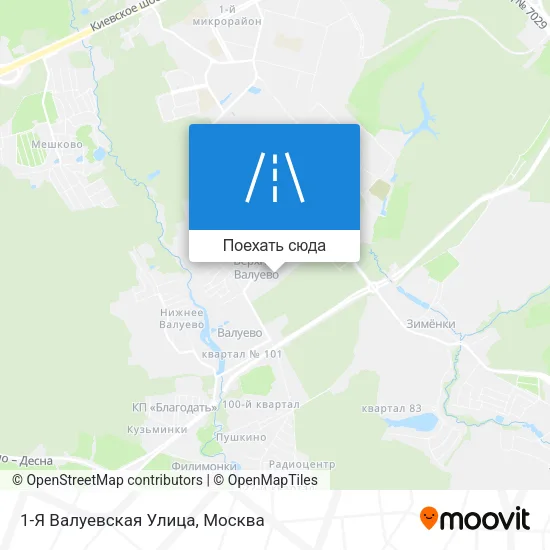 Карта 1-Я Валуевская Улица