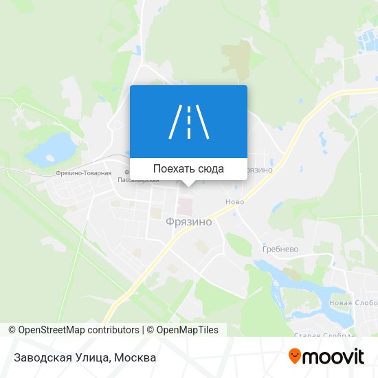 Карта Заводская Улица
