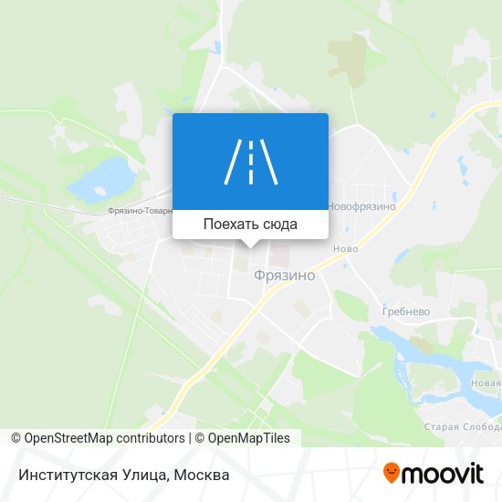 Карта Институтская Улица