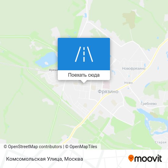 Карта Комсомольская Улица
