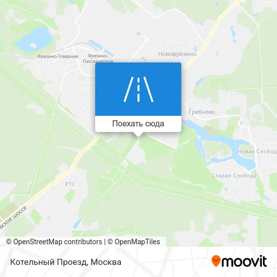 Карта Котельный Проезд