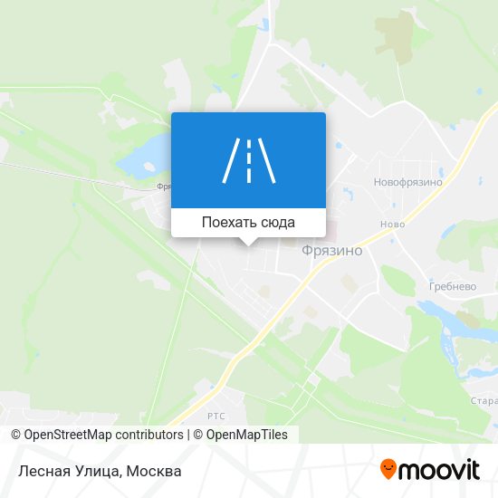 Карта Лесная Улица