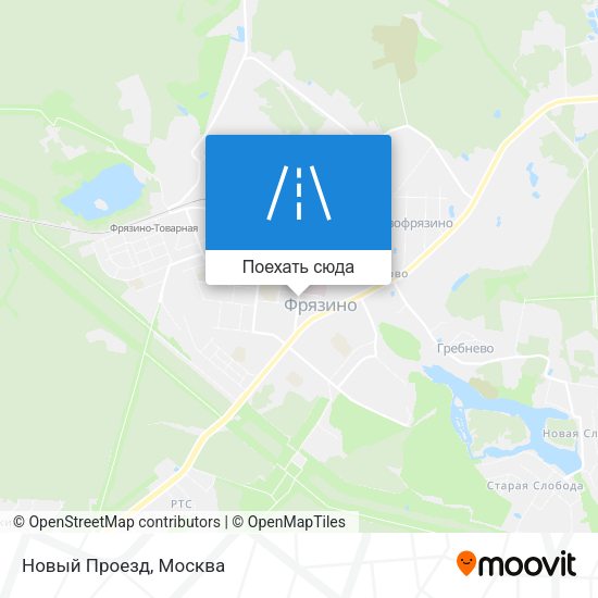 Карта Новый Проезд