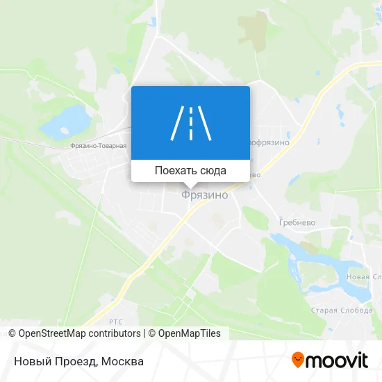 Карта Новый Проезд