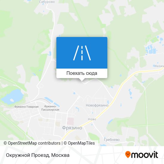 Карта Окружной Проезд