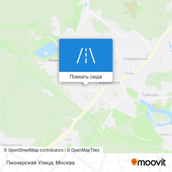 Карта Пионерская Улица