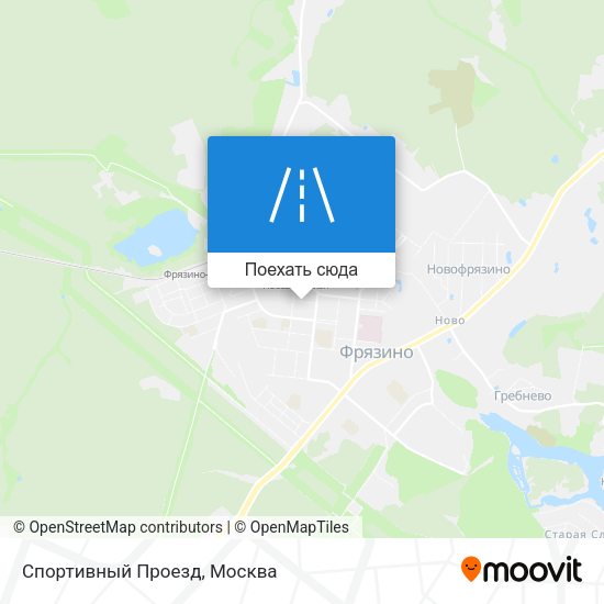 Карта Спортивный Проезд