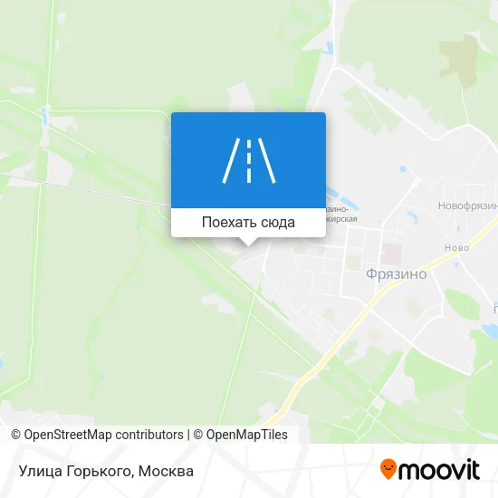 Карта Улица Горького